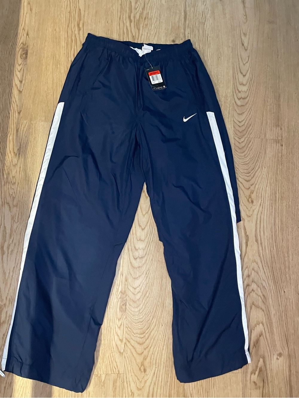 Nike Men’s Navy Track Pants with White Side Panels